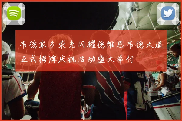 韦德家乡荣光闪耀德维恩韦德大道正式揭牌庆祝活动盛大举行